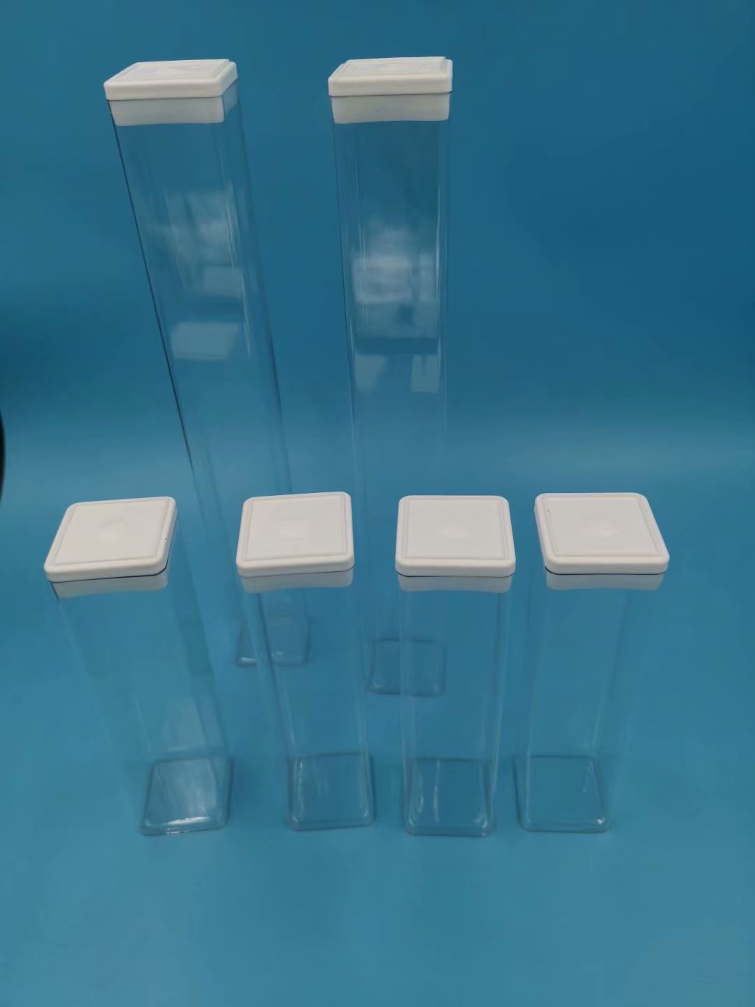 clear square packaging tubes,plastic square tubes,packaging square tubes,square packing tubes